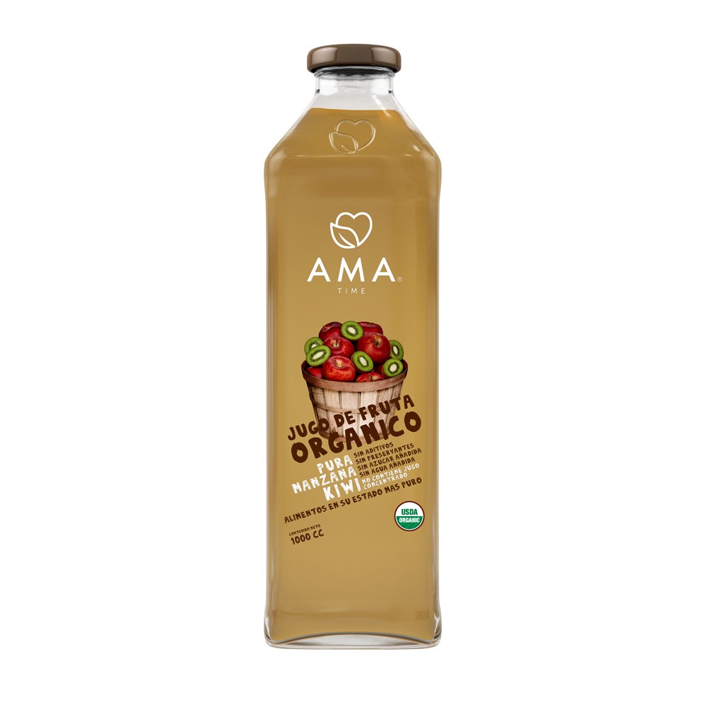 AMA JUGO ORGANICO 1 lt Manzana Kiwi