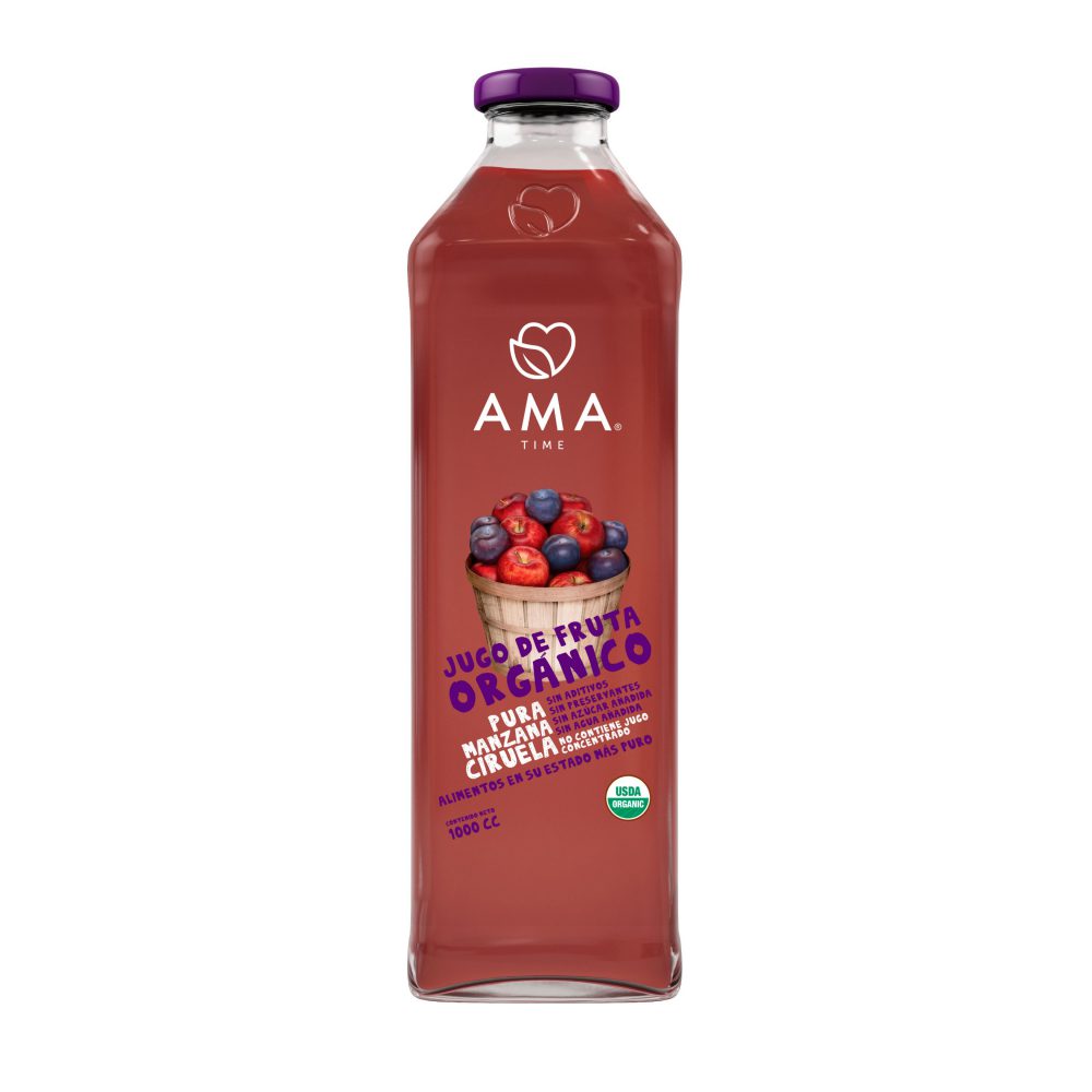 AMA JUGO ORGANICO 1 lt Manzana Ciruela