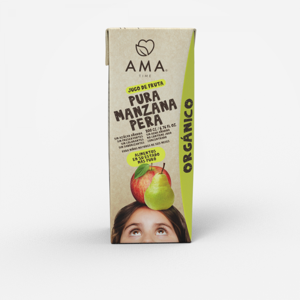 AMA JUGO ORGANICO TETRA Manzana Pera