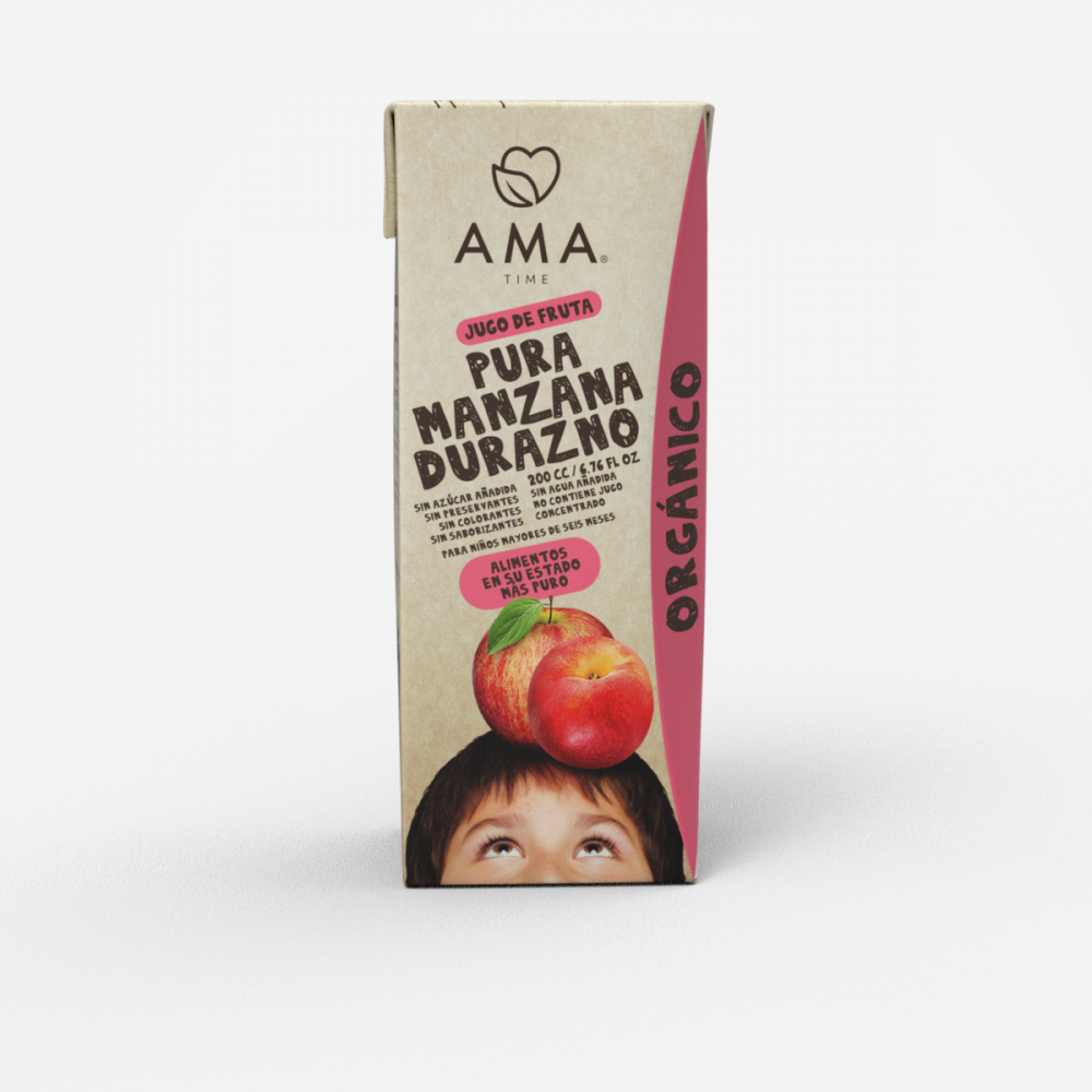 AMA JUGO ORGANICO TETRA Manzana Durazno