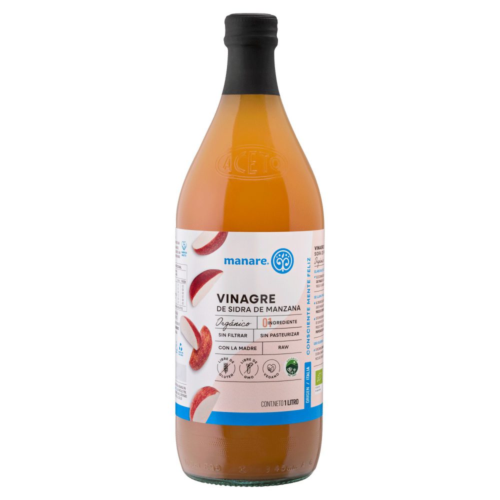 VINAGRE DE MANZANA ORGÁNICO 1 LT
