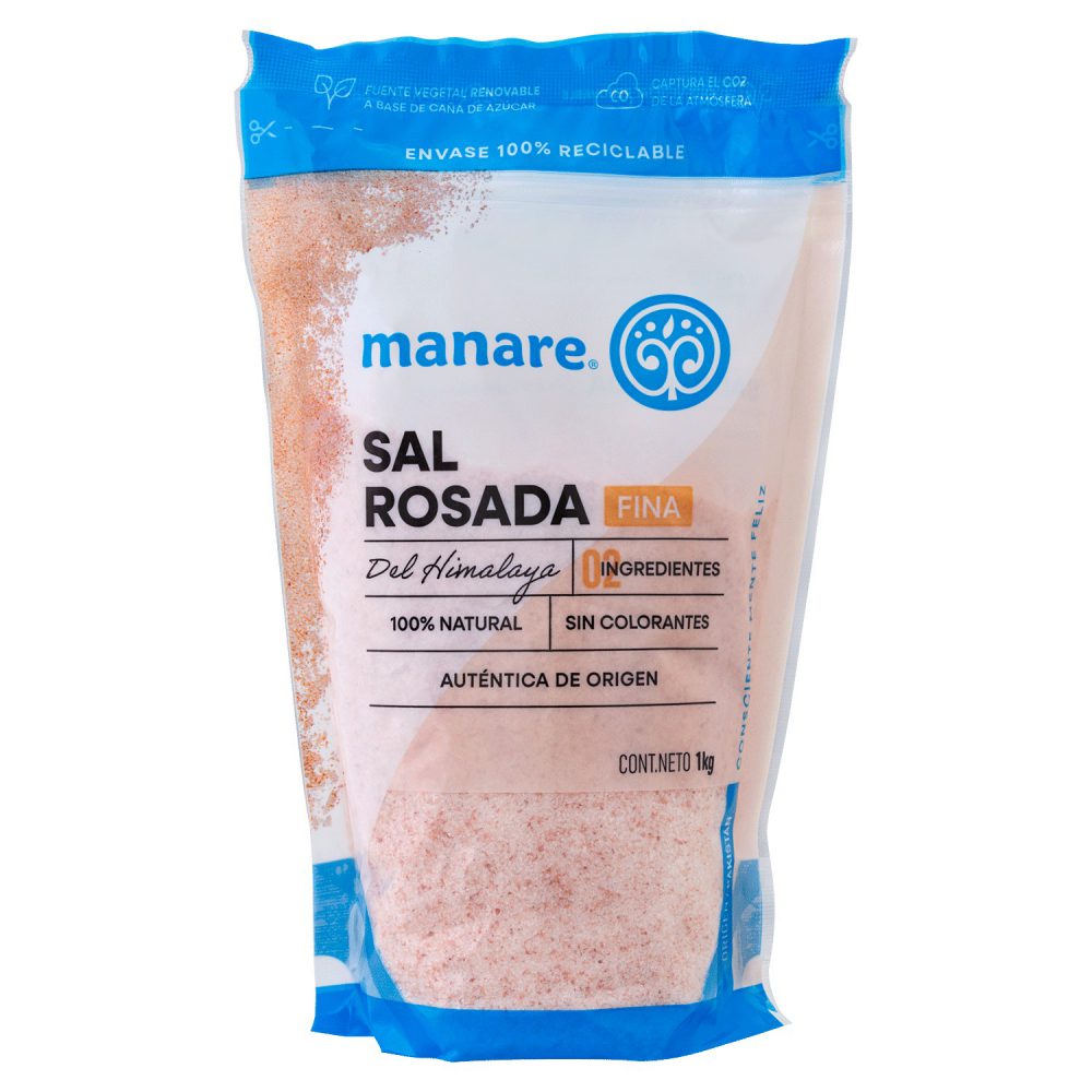 SAL ROSADA DEL HIMALAYA MANARE FINA  1 KG