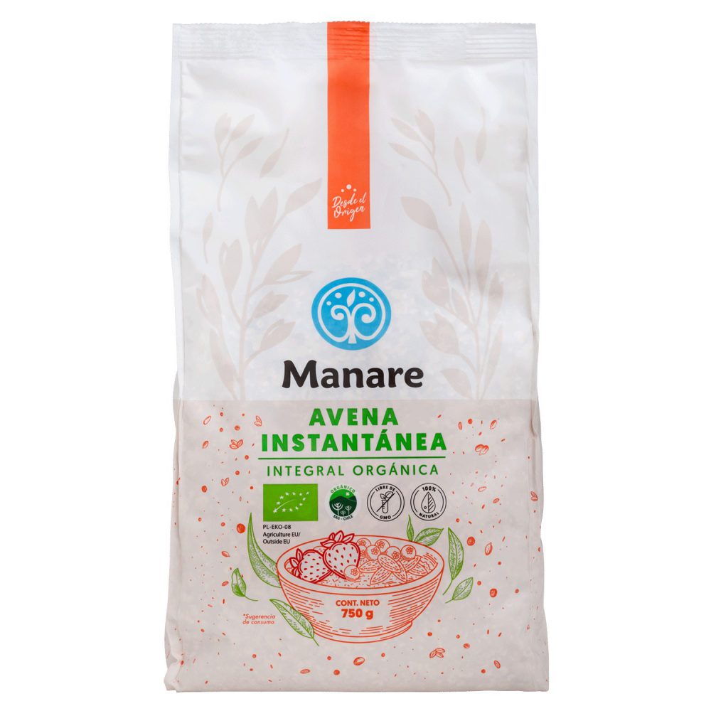 AVENA 750 GR INTEGRAL INSTANTANEA ORGÁNICA
