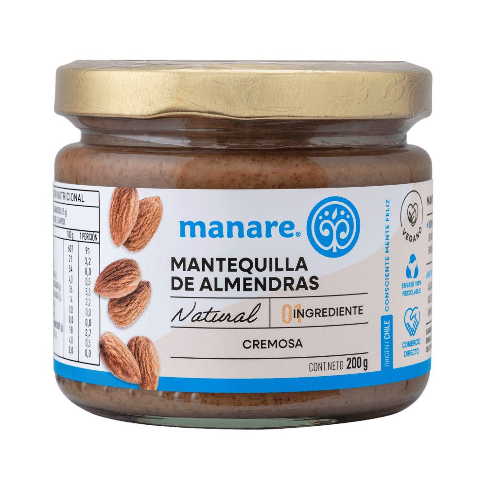 MANTEQUILLA DE ALMENDRAS  200 GR