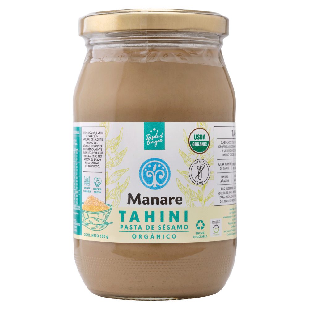 TAHINI O MANTEQUILLA DE SÉSAMO ORGÁNICA,  330G
