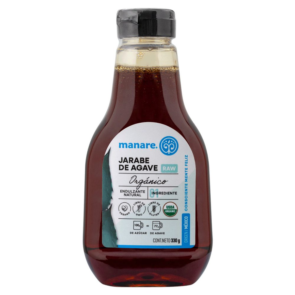JARABE DE AGAVE ORGÁNICO  RAW 330 GR