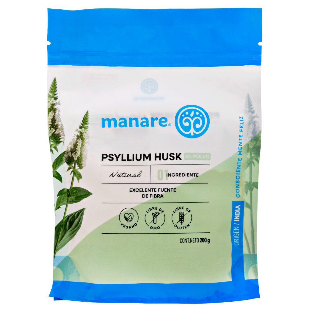 PSYLLIUM HUSK  EN POLVO MANARE NATURAL 200 GR