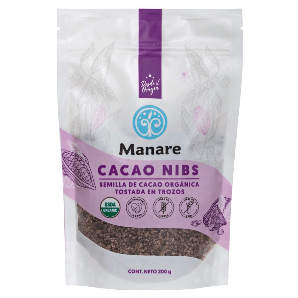 RAW CACAO NIBS ORGÁNICO  200 GR