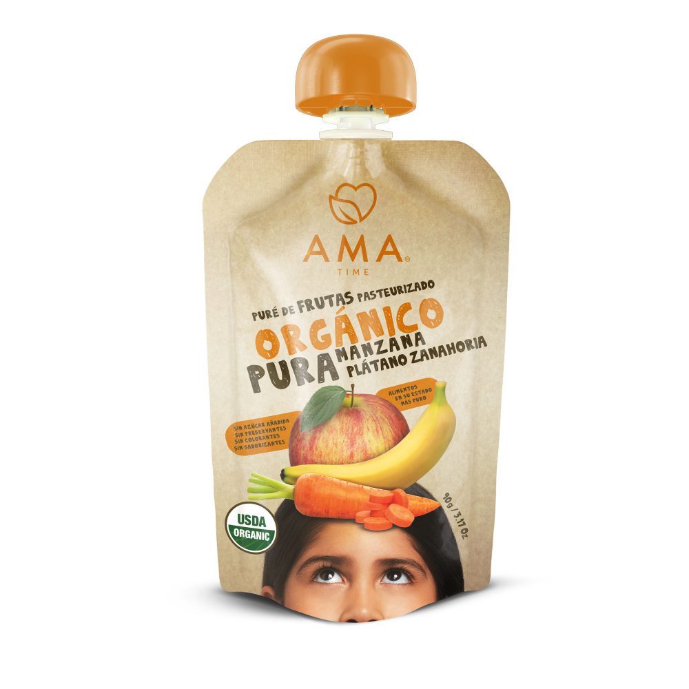 AMA PURE ORGANICO 90 gr Plátano&Zanahoria
