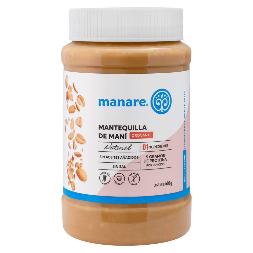 MANTEQUILLA DE MANÍ  CRUNCHY 500 GR