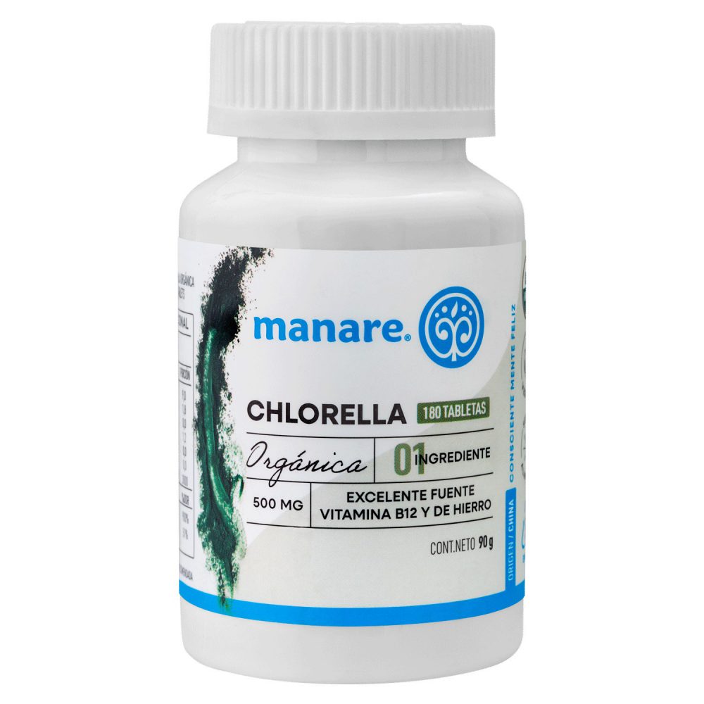 CHLORELLA ORGANICA MANARE 180 TABLETAS