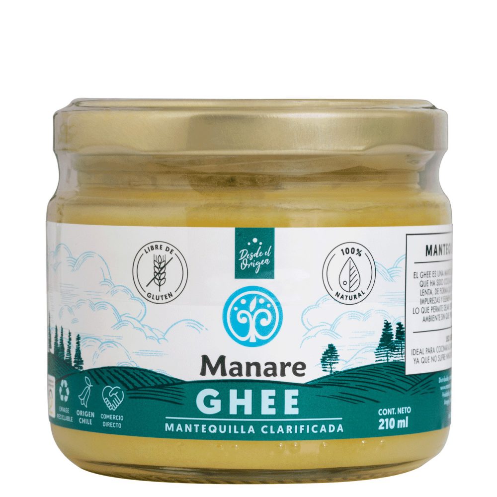 GHEE MANTEQUILLA CLARIFICADA MANARE  210 ML