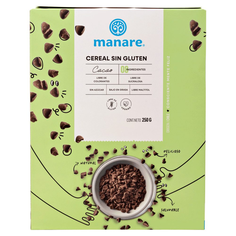 CEREAL  MANARE 250 GR CACAO