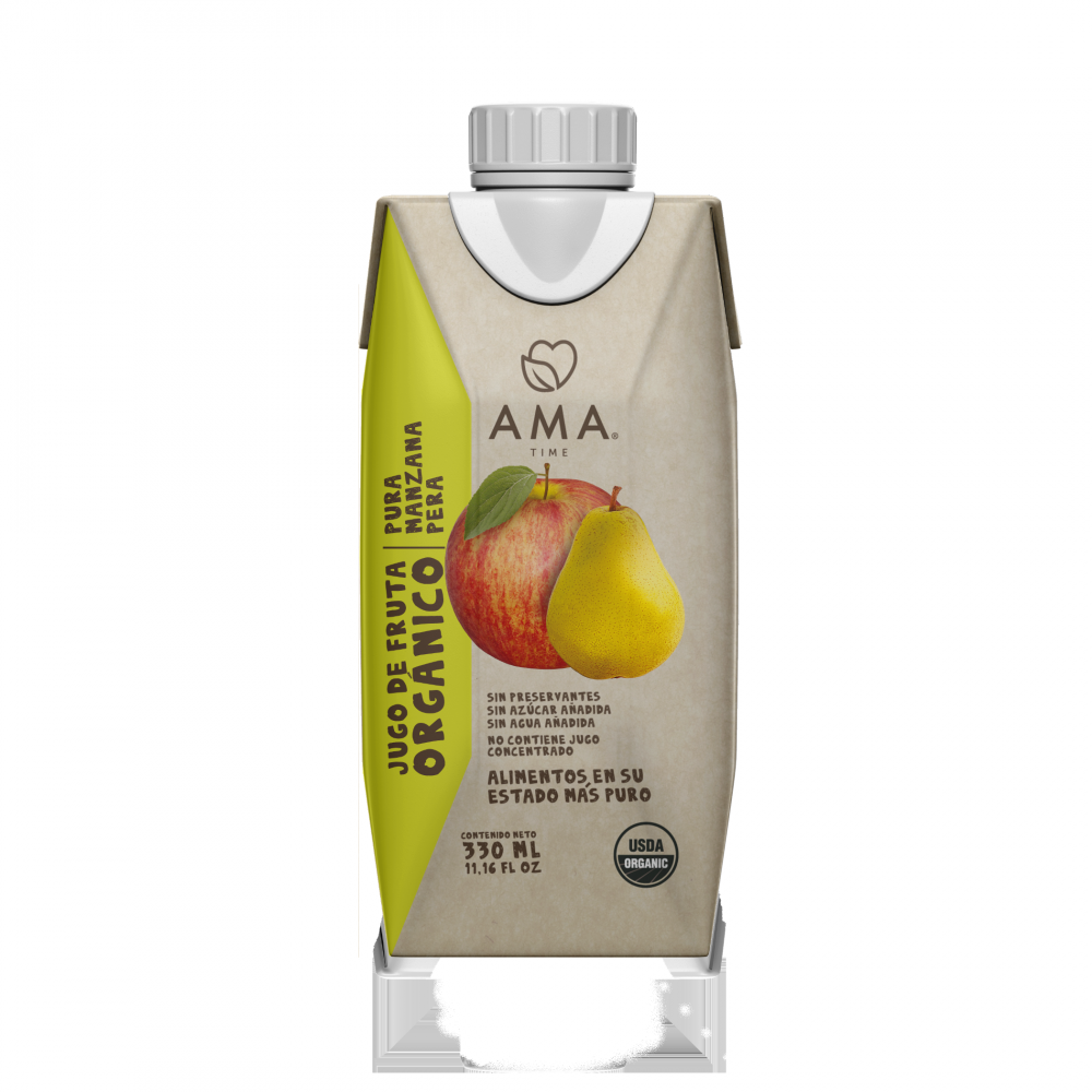 AMA JUGO ORGANICO TETRA Manzana Pera