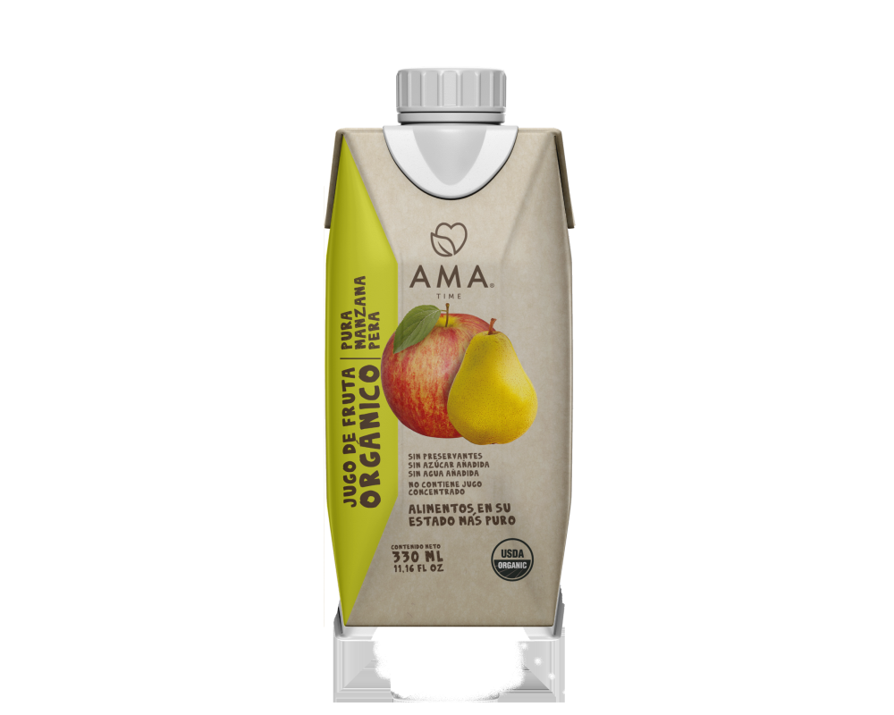 AMA JUGO ORGANICO TETRA Manzana Pera