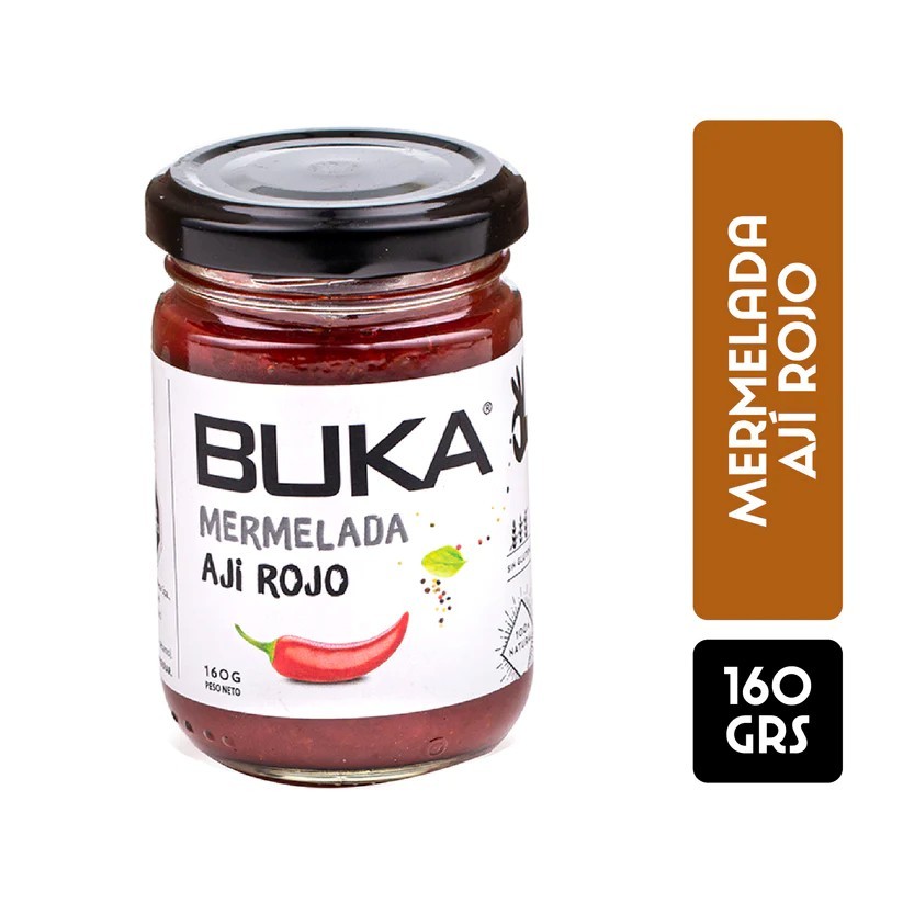 MERMELADA BUKA 160 gr AJI ROJO