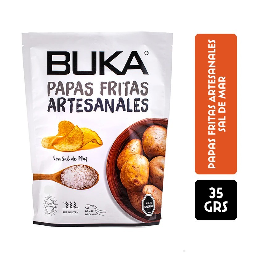 PAPAS FRITAS  BUKA 35 GR SAL DE MAR