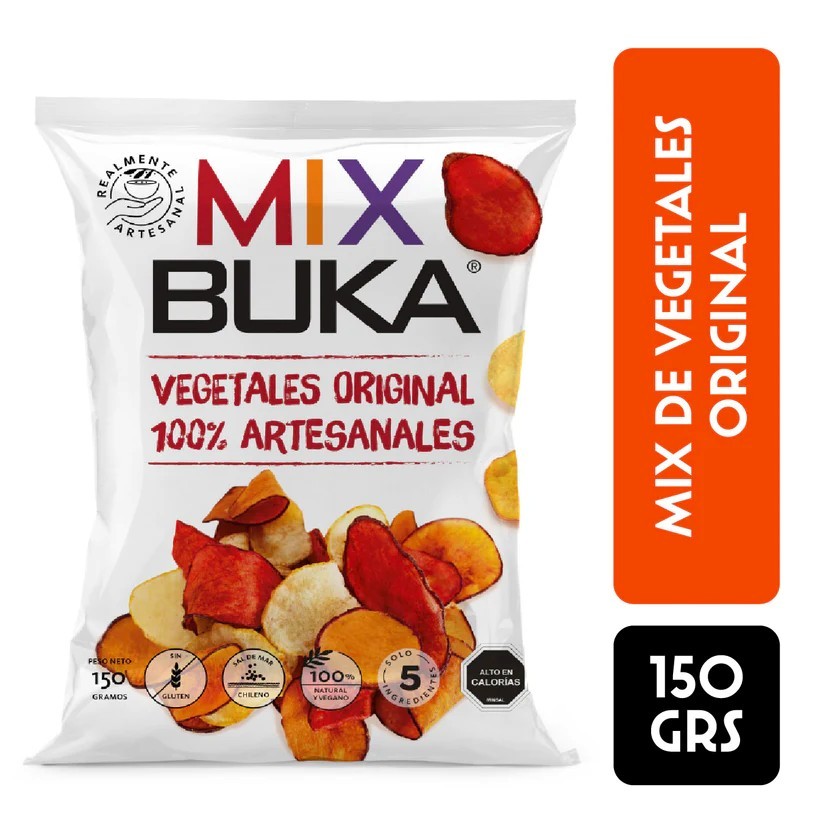 MIX VEGETALES  BUKA ORIGINAL 150 GR ORIGINAL