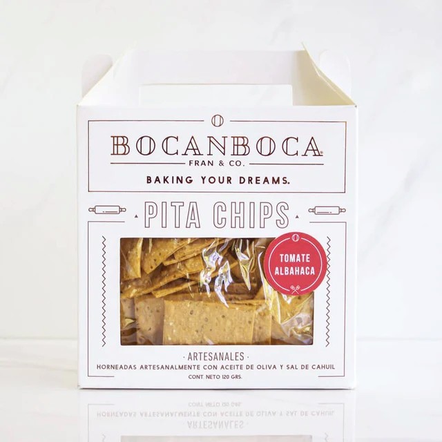 PITA CHIPS BOCANBOCA 120 gr Tomate Albahaca