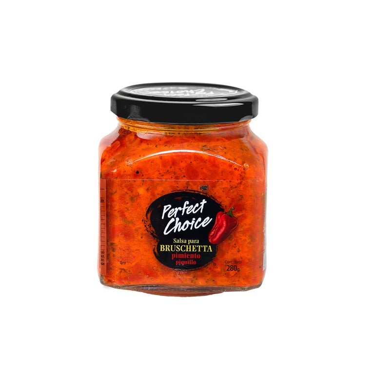 BRUSCHETTA PERFECT CHOICE 280 GR PIMIENTO PIQUILLO