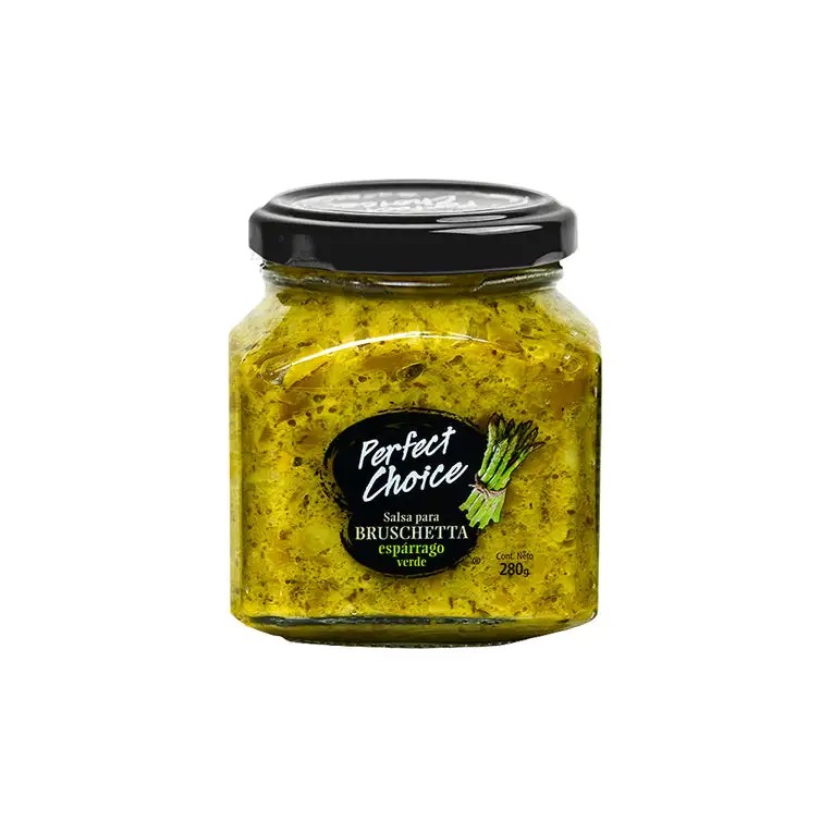 BRUSCHETTA PERFECT CHOICE 280 GR ESPARRAGO VERDE