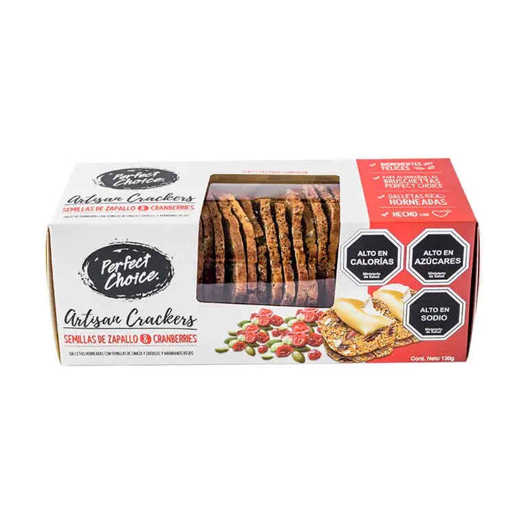 ARTISAN CRACKERS PCH 130 GR ZAPALLO & CRANB