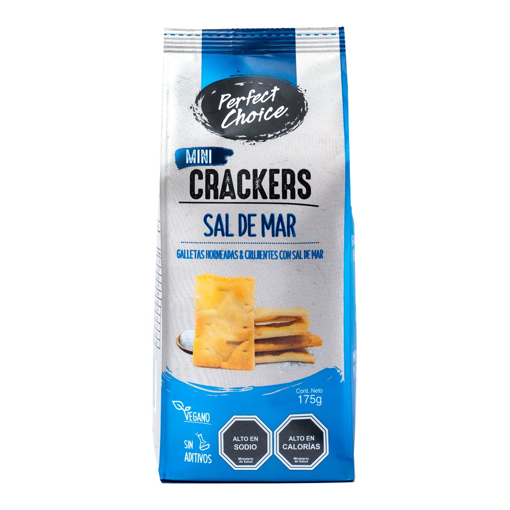 GALLETAS CRACKERS PCHOICE 175 GR SAL DE MAR