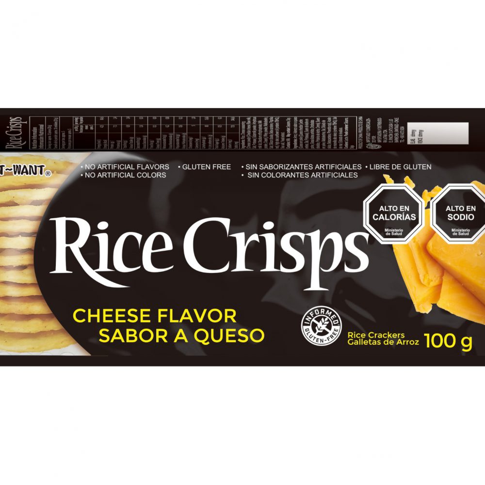GALLETA RICE CRISPS 100 GR QUESO