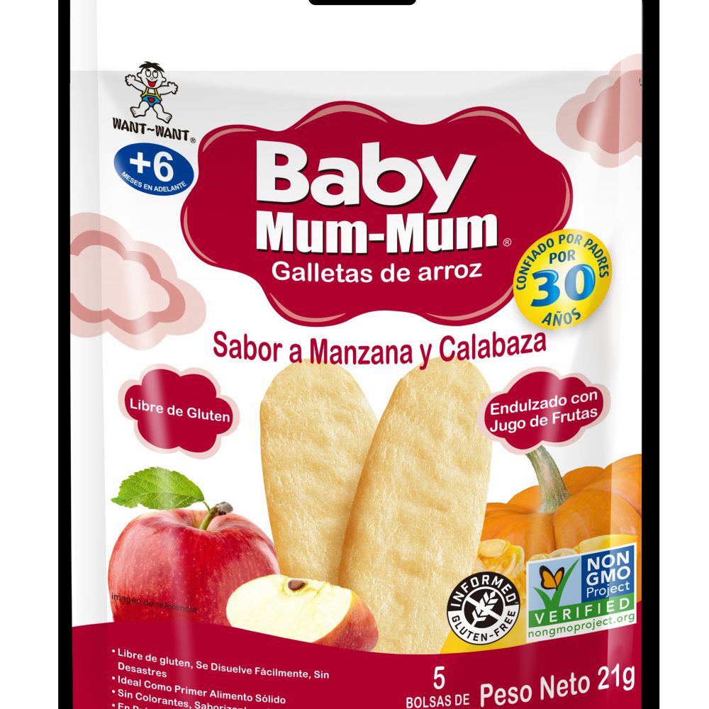 GALLETA BABY MUM MUM 21 GR APPLE&PUMPKIN