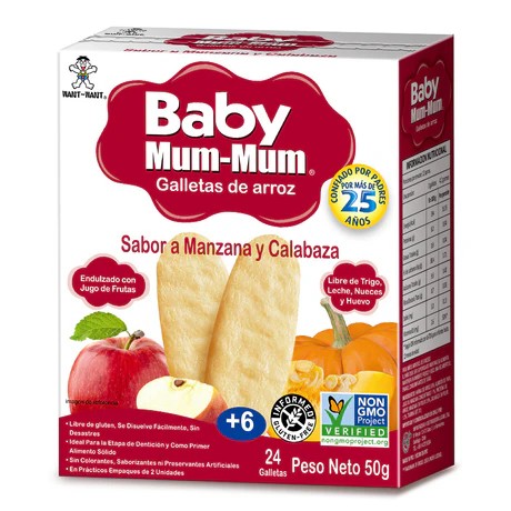 GALLETA BABY MUM-MUM 50 gr APPLE&PUMPKIN