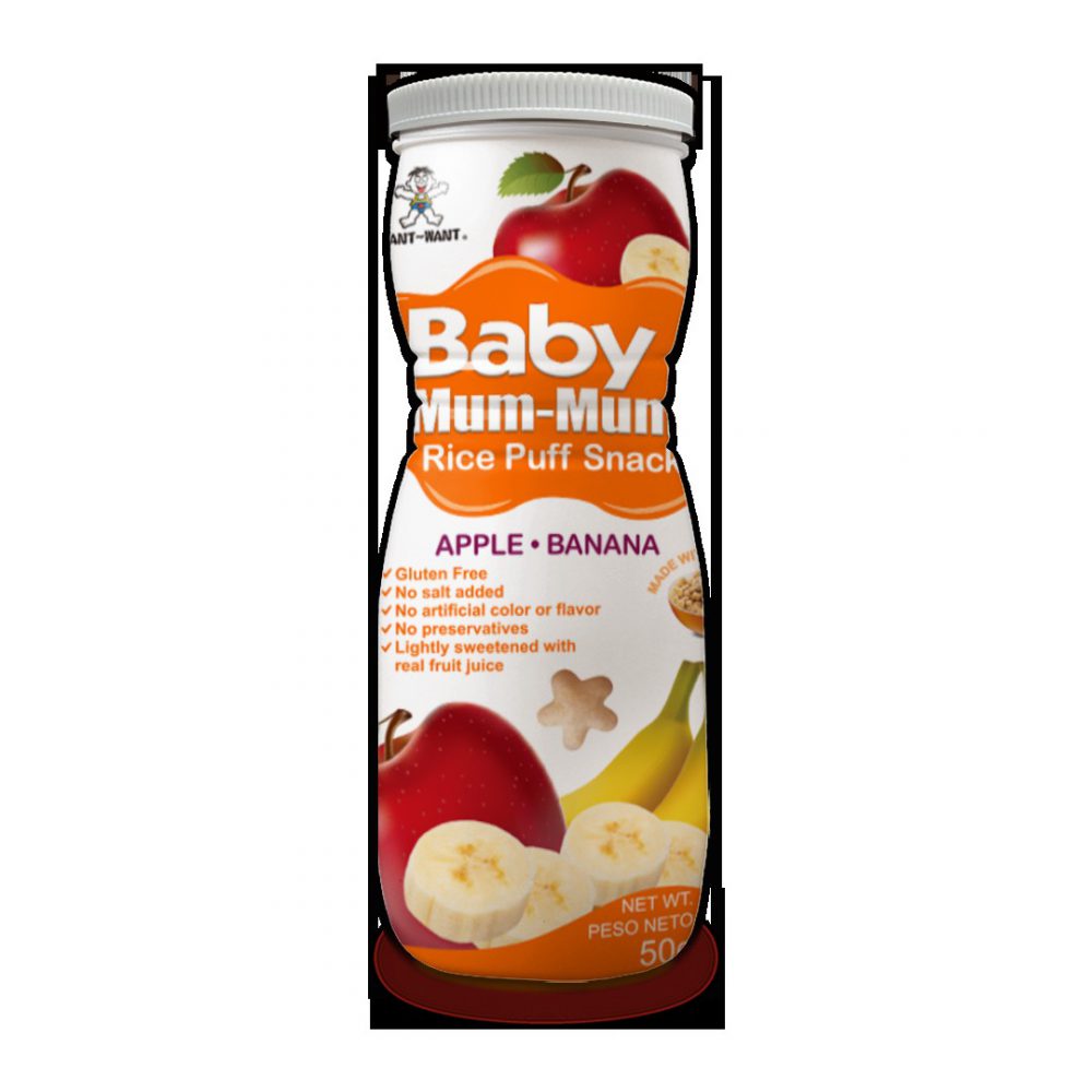 PUFFS BABY MUM MUM  50 gr MANZANA PLATANO