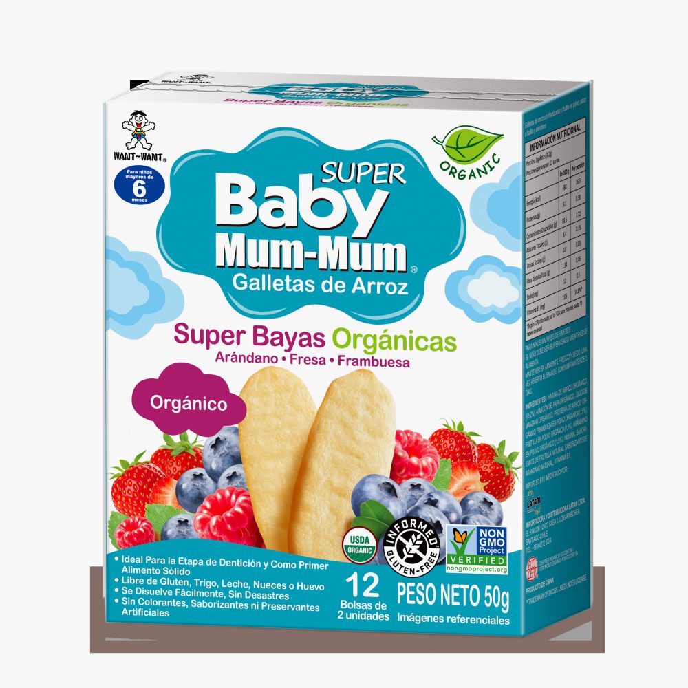 GALLETA BABY MUM-MUM 50 gr SUPER BERRIES ORGANICO