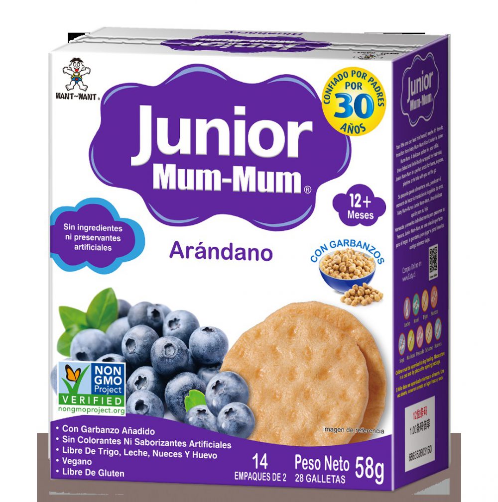 JUNIOR MUM-MUM 58 GR ARANDANO
