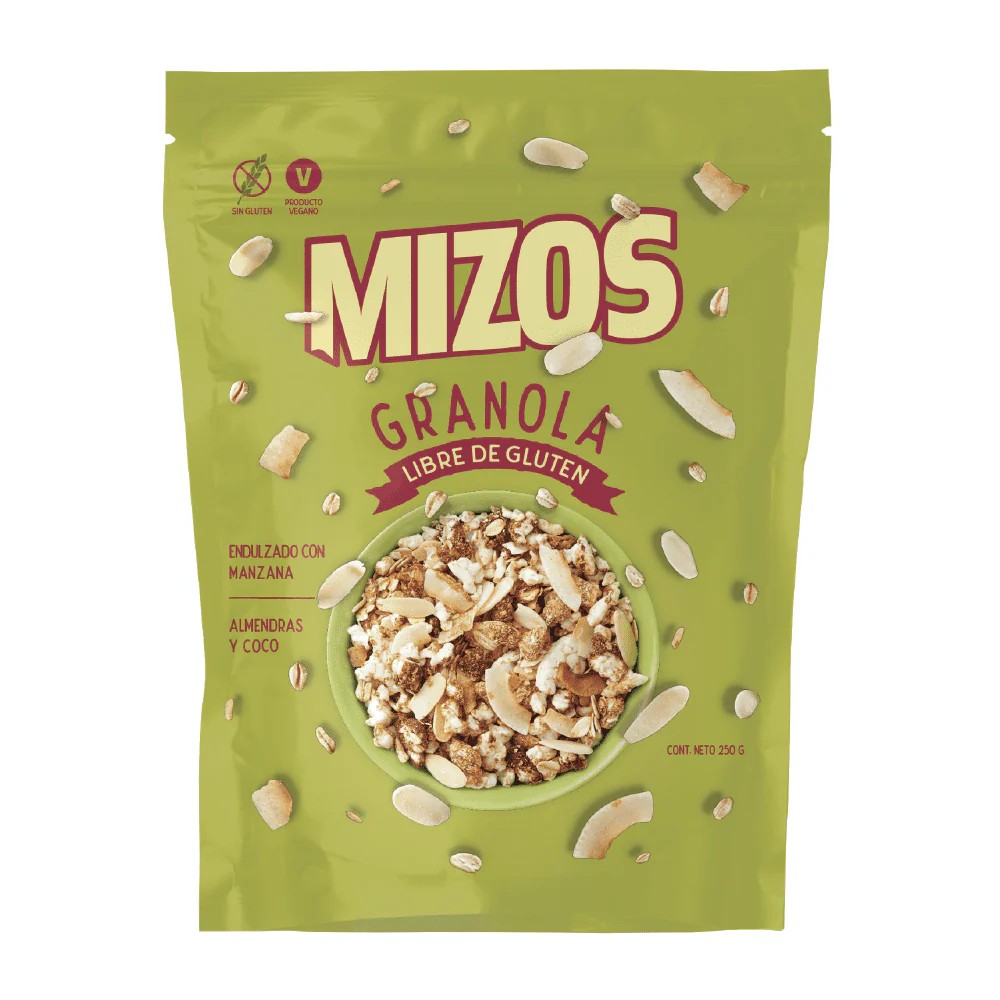 MIZOS GRANOLA 250 GR ALMENDRA COCO