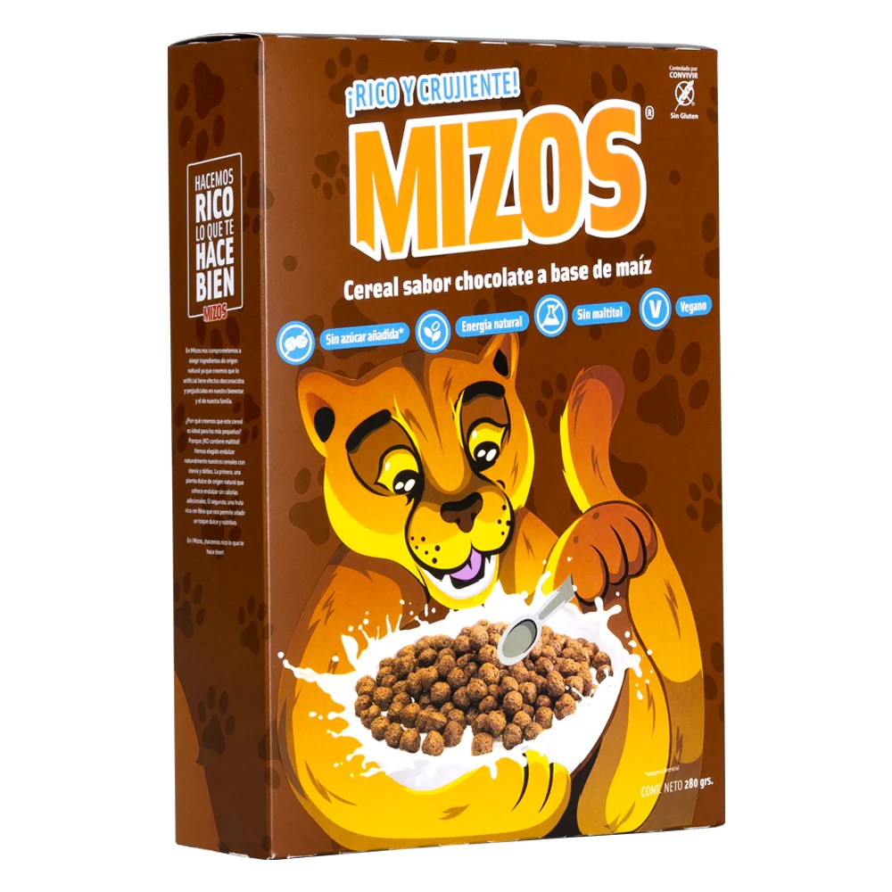 MIZOS CEREAL 280 GR CHOCOLATE